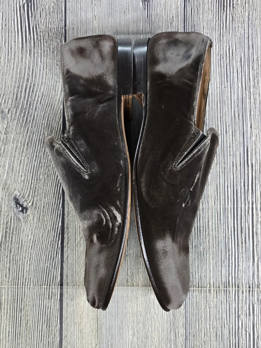 John Varvatos New Venice Distressed Velvet Loafers